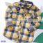 2016 children clothing kids fashion long sleeve girls and boys kids check shirts