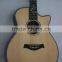 Weifang Rebon 39 Size Cutaway Taylo Real Abalone Inlay Acoustic Guitar