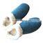 Popular blue fur patchwoek Plush Surrounded warm Slipper For Men