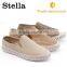 woven fabric threading elastic band mens canvas sneaker shoes