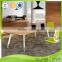 Small round office meeting table diameter 1200mm zingana tabletop MFC board