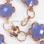 Purple jewelry hook link decorative body chain Brightness F1-80020