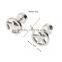 2 Pieces 16G Fake Plugs and Tunnel Star Shaped Cheater Body Piercing Jewelry