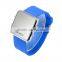 High grade silicone LED watch with tube and kinds of colors in stock