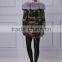 Italy Design Fox Fur Collar Coat And Faux Fur Lining Parka Woman & Man