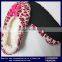 Ladies Sock Leopard Cheetah Coral Fleece Terry Flat Indoor Ballerina Slippers With Satin Bow                        
                                                Quality Choice