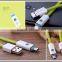 Flat Design Portable USB Charger High Speed Data USB Cable with LED Light