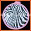 round eco-friendly zebra-stripe Pot Holder