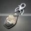 HPK004 PU carabiner Keyring with car logo keychain