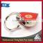 Low MOQ custom Shiny nickel red heart shape lock keychain