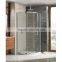 Aluminum Frame Round Plastic Sliding Door Shower Enclosures