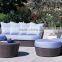 Resin rattan sofa set - Wicker Rattan Outdoor Sofa Set Furniture (1.2mm Alu frame powder coated + anti UV PE rattan)