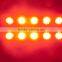 LED Ambulance Emergency Strobe Light /LED Security Emergency Flash Strobe light (SR-AE-022H-10W-RED)W Chrome Frame & Rubber Base