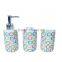 Home decor white and black ceramic bathroom accessories on sale