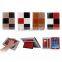 Accept small qty factory handheld fashion grid leather tablet cover for ipad air 2