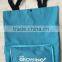 Portable eco recycled green wholesale vegetable shopping trolley bag