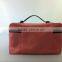 Double Zipper Pink Colored Cosmetic Bag