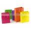Eco friendly offset printing plain kraft paper shopping bag
