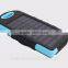 Manufacturer china,8000mAh solar power bank charger solar cell phone charger with led light
