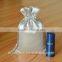 Hot sale custom small hair extension satin drawstring bag