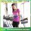 Custom womens 100% polyester sublimation gym fittness t shirt dry fit sport tee shirt