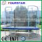2015 hot sale Fourstar outdoor square bungee trampoline has safety net with low price and high quatity