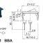 waterproof mini rocker switch,on-off 6pins nylon pa66 material rocker switch