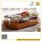 Elegant Wood Frame Marble Top End Table LS-ET3562