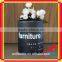 paper gift box packaging for glass bottle with kraft tube
