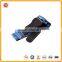 leather guitar strap ends and custom logo cotton material jean guitar strap acoustic guitar strap