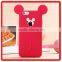 soft silicone Material colorful 3D cartoon Mickey mouse ear phone cover For iphone5 6 6s 7 plus cases