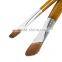 Hot Sale 6pcs Filbert Wooden Handle Horse Hair Bristle Professional Artist Oil Painting Brush Set for Artist Oil Painting