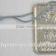 Hot Stamping Silver White Paper Hangtag With Plastic String Tag