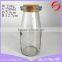 200ml glass milk bottles with cork lid