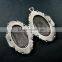 38x56mm Vintage Style Flower Engraved Antiqued Silver Brass Big Unique Photo Locket Pendant Charm DIY Supplies 1193001