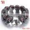 Fast and furious 7 moive Silver Color Stainless Steel Skull Skeleton Bracelet Titanium Steel Bangle for Men Fashion Jewelry