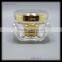 Colored Diamond Shape Plastic Acrylic Cosmetic Jar, Luxury Skin Care Plastic Cosmeitc Cream Jar White Color 15g 30g 50g