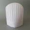 30cm height special white non woven round top cook cap with hook and loop