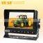Agricultural machine camera system for tractors, tractor-combinations and harvesting equipment used in agriculture safety vision