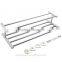 Wall Mounted Towel Rack Bathroom Hotel Rail Holder Storage Shelf Stainless Steel