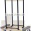 panel cart with 3 uprights , 6 x2 " swivel heavy duty casters ,and wood deck covered with carpet