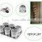 Six Pieces Magnetic Stainless Steel Spice Jar Set With Rack