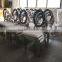 Rose gold metal chair styling chair stainless steel high quality double round back dining chair