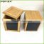 Bamboo Kitchen Food Canister Storage Box w Chalkboard Homex BSCI/Factory