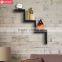 wood floating shelf home wall decor wholesale Shelving Solution Ladder Type Shaped Wall Shelf