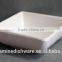 White Solid Color Factory Wholesale Square Sauce Dish/melamine Kitchenware