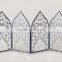 Chinese style living room furniture bird hollow decorative metal folding screen