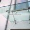 Modern design stainless steel glass canopy fittings/outdoor tempered glass canopy system for door,window,car parking
