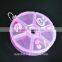 6 Compartments Round Mini Cartoon Pill Box Organizer Medicine Holder Storage