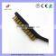 2 pcs big stainless steel, brass, wire brush & 1 pcs samll PET wire brush in one set